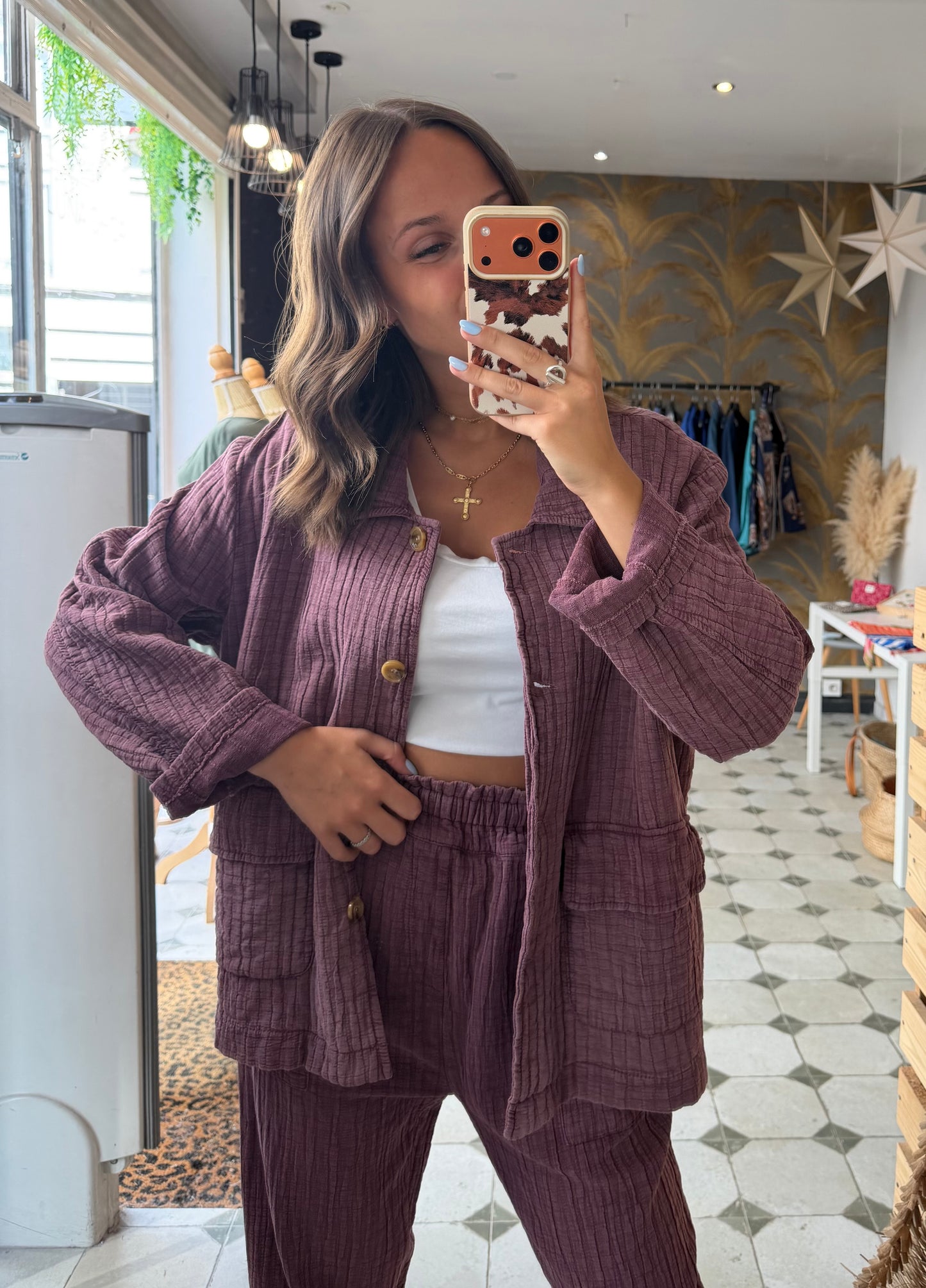 Veste Hazel prune - Johanna Paris