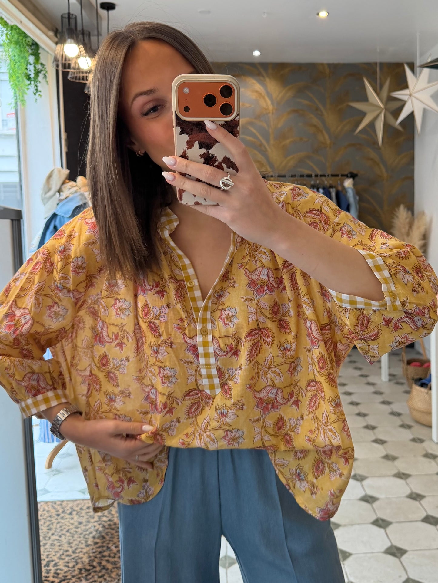 Chemise Rosalia jaune - Johanna Paris