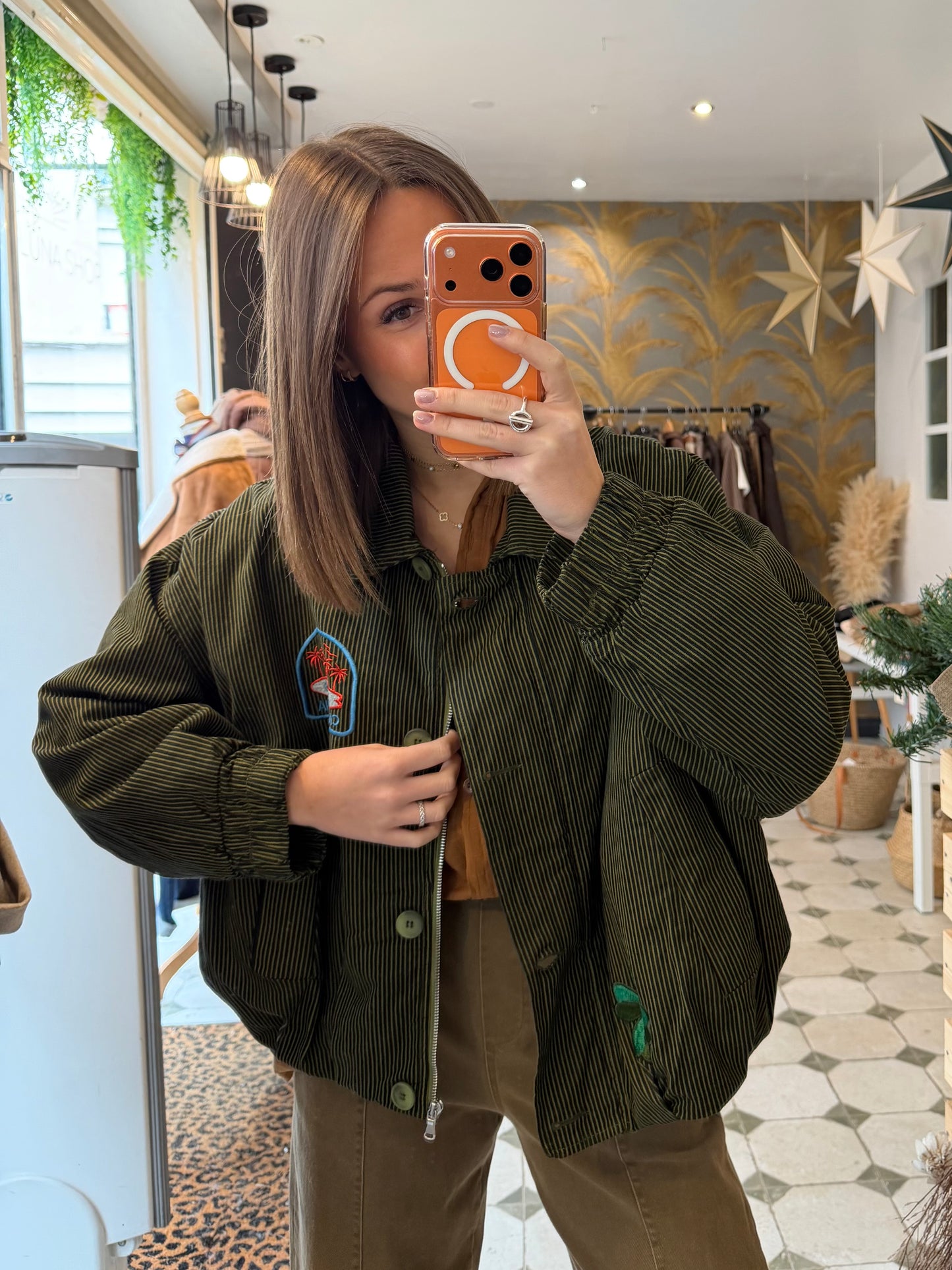 Blouson Théodore vert - Johanna Paris