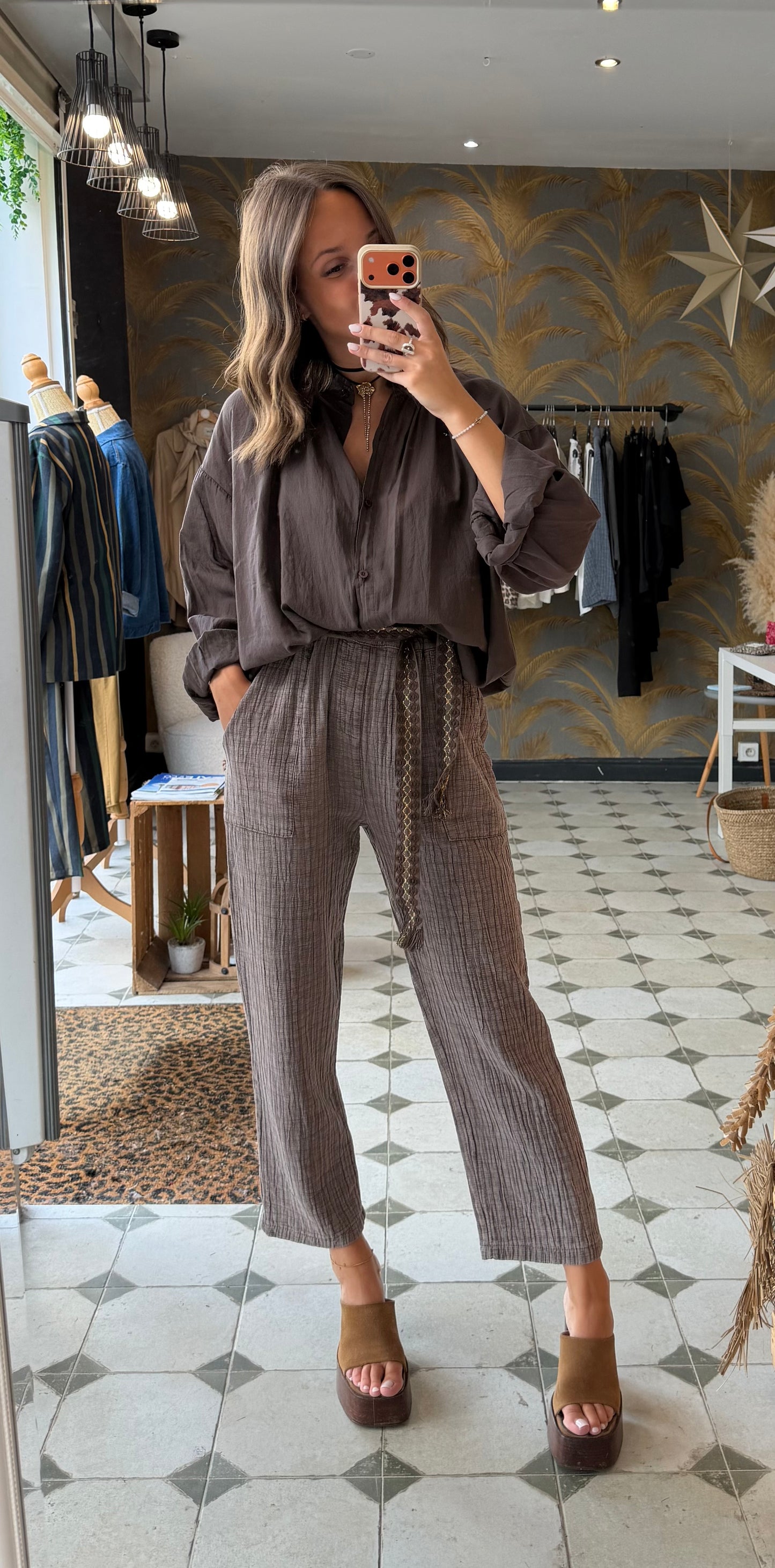 Pantalon Hazel taupe - Johanna Paris