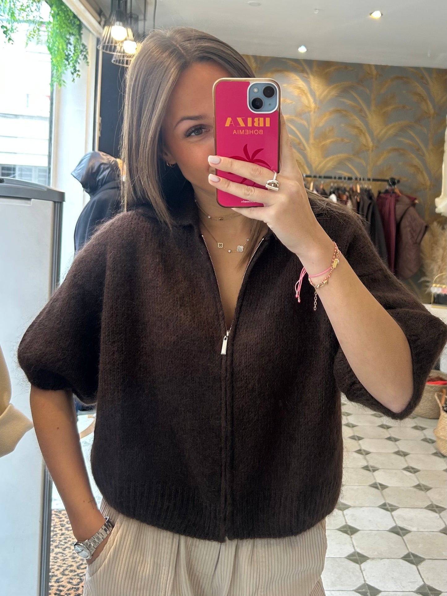 Pull Pablo chocolat - Johanna Paris