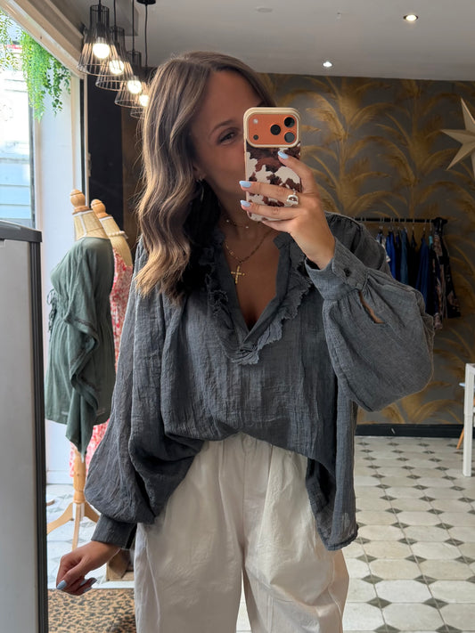 Blouse Aria grise - Johanna Paris