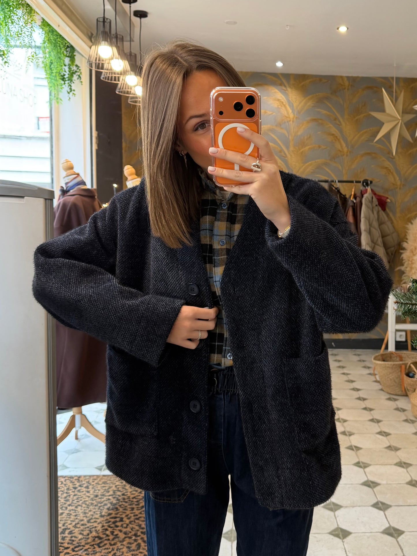 Veste Ludivine bleu marine - Johanna Paris