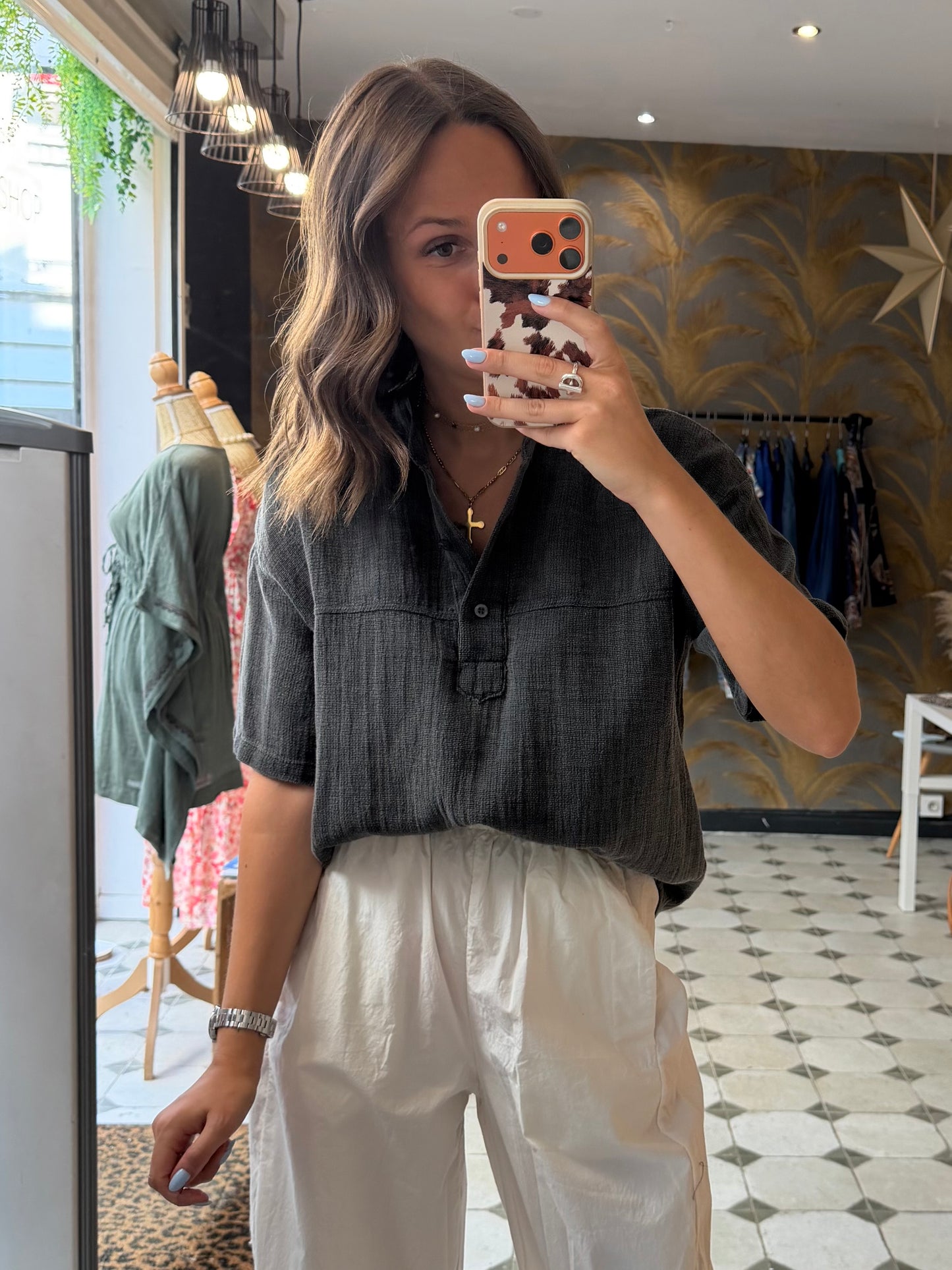 Blouse grise - Johanna Paris