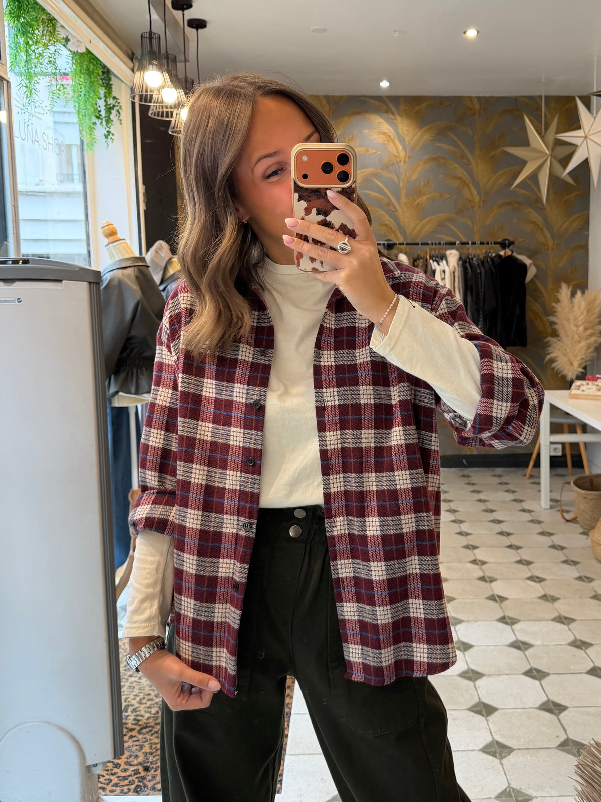 Chemise Hollis bordeaux - Johanna Paris