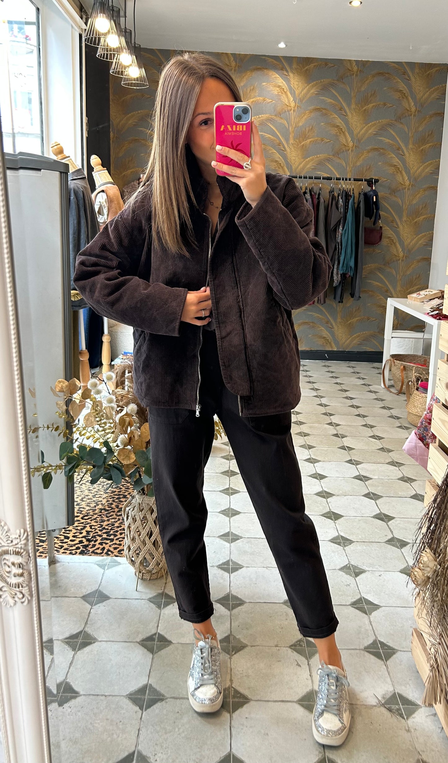 Veste Zoé chocolat - Johanna Paris