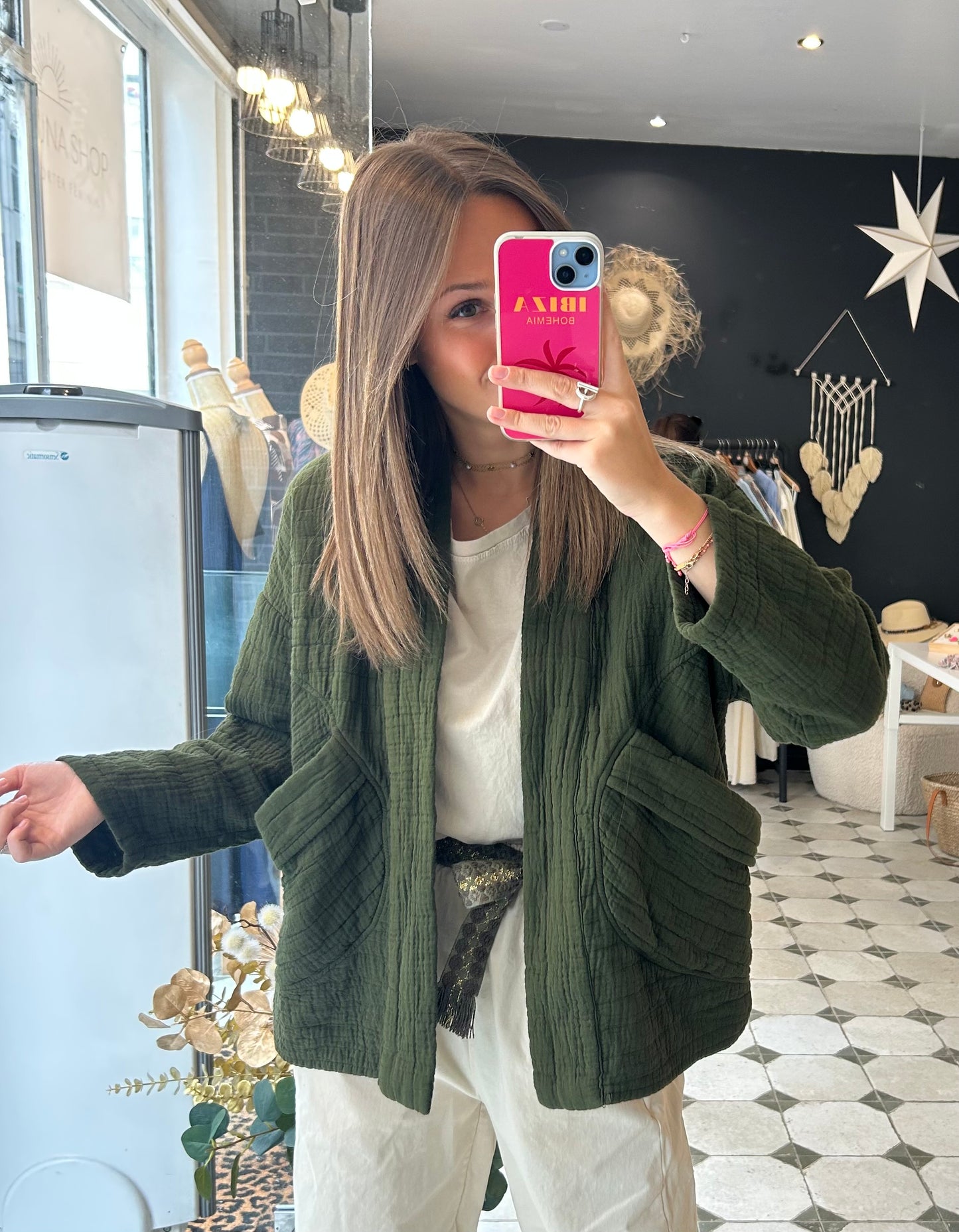 Veste matelassée kaki - Johanna Paris