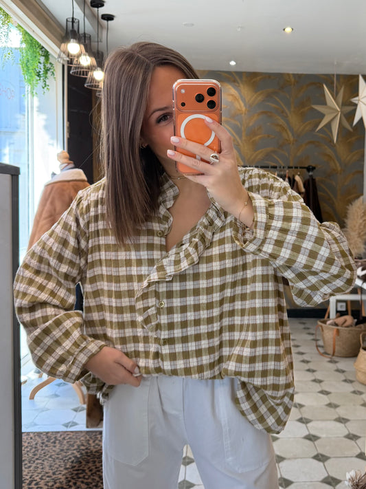 Chemise Amandine verte - Johanna Paris