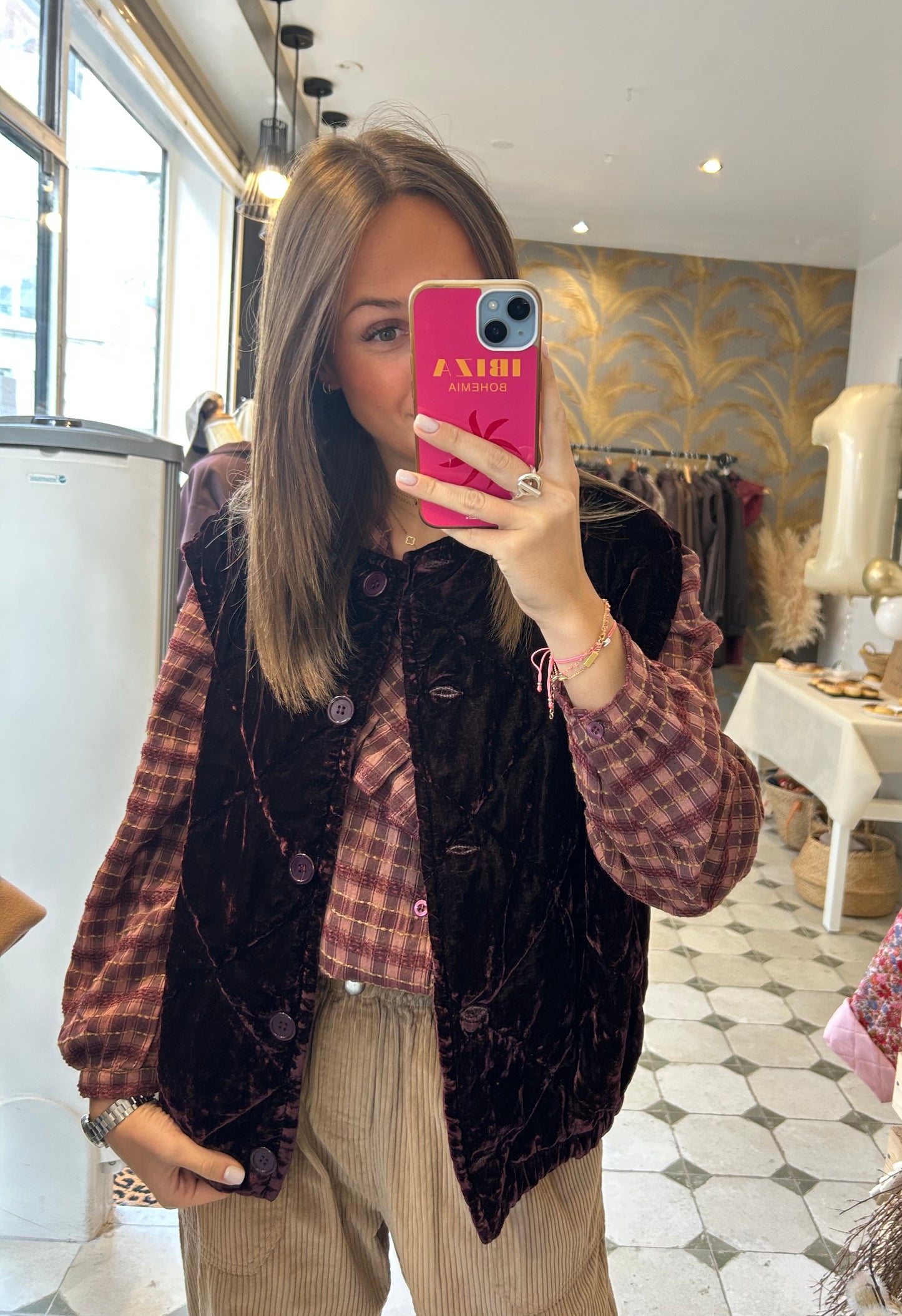 Gilet Alfie prune - Johanna Paris