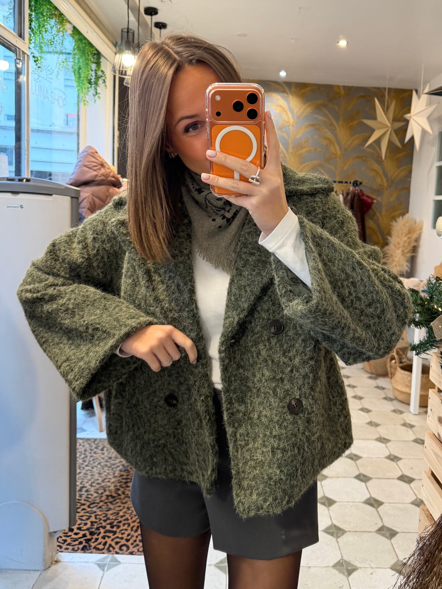 Veste courte Ophelia kaki