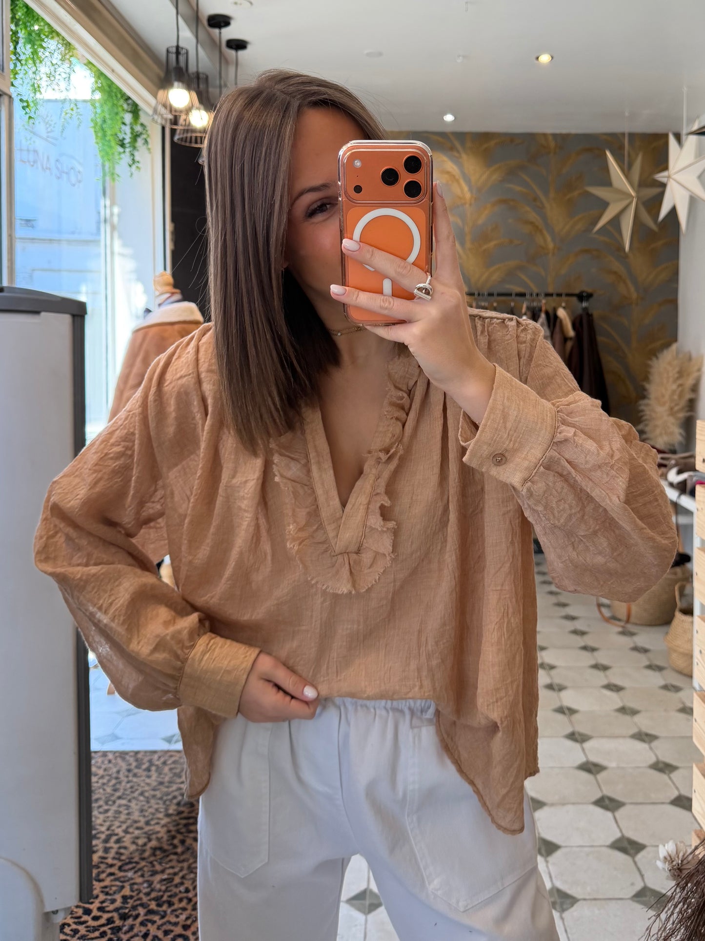 Blouse Aria rose poudré - Johanna Paris