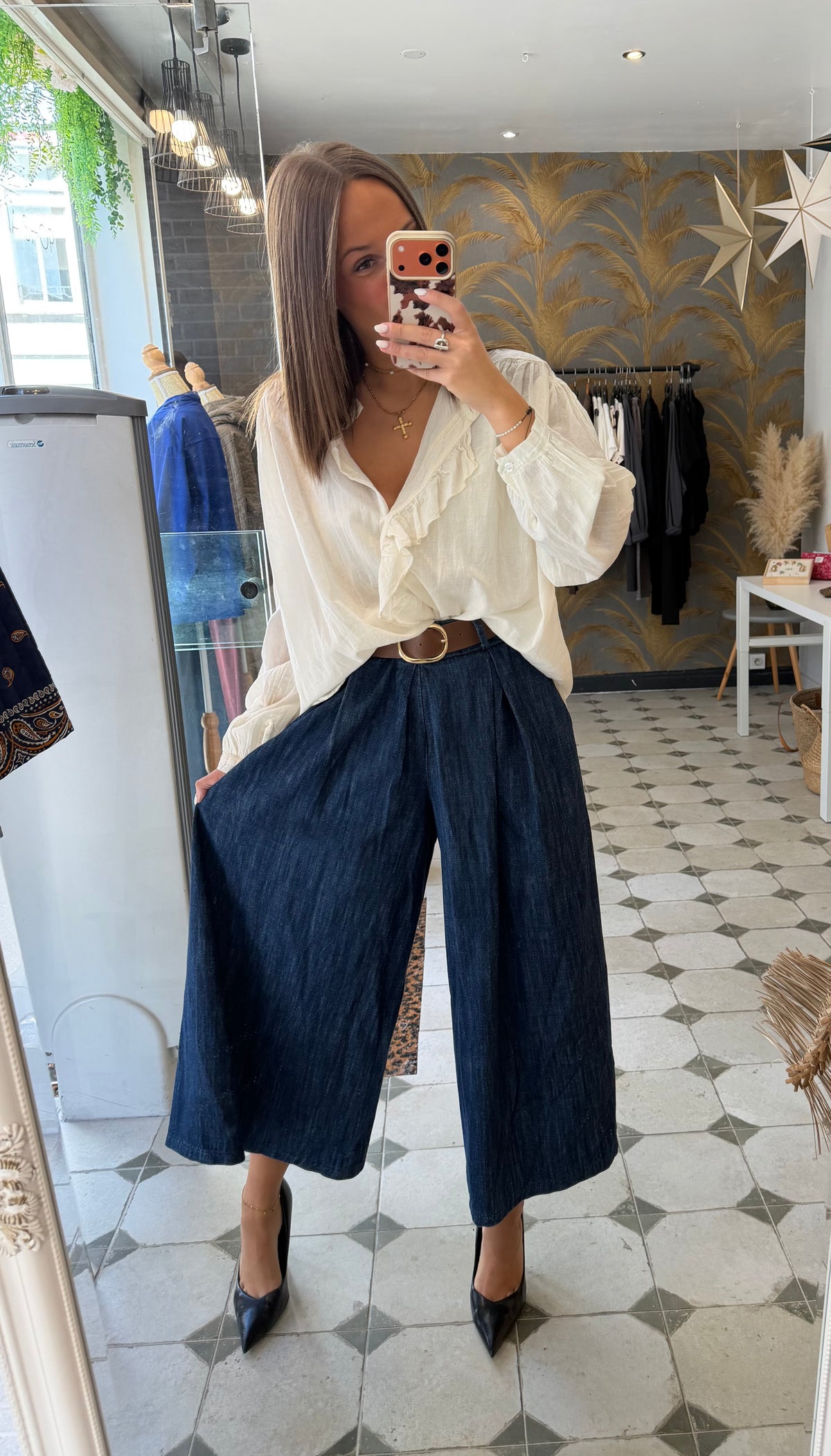 Jupe-culotte en jean  - Johanna Paris