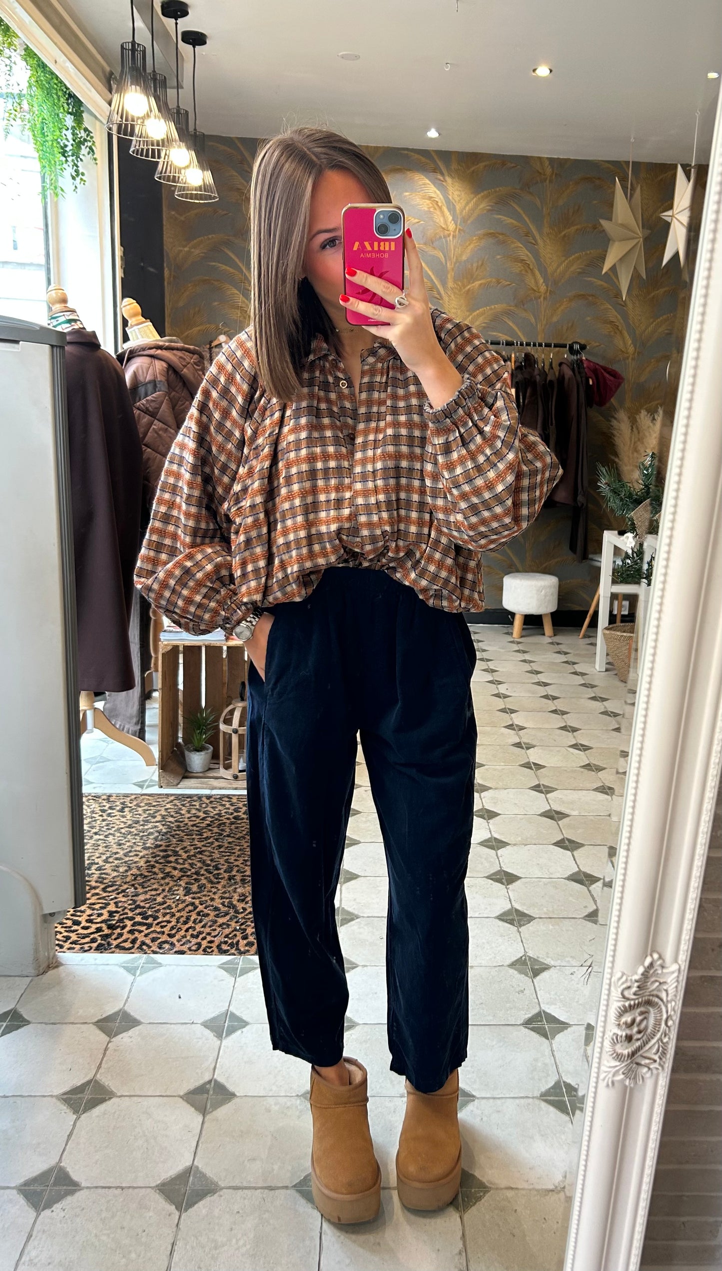 Chemise boule Lou bleu - Johanna Paris