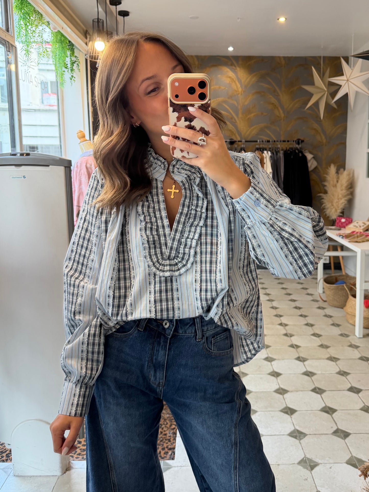 Blouse Sybille bleue - Johanna Paris