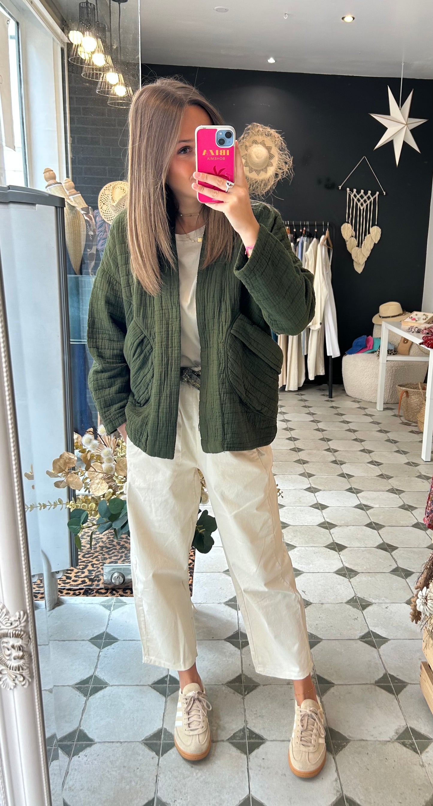 Veste matelassée kaki - Johanna Paris