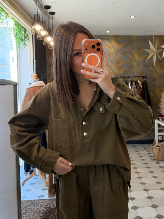 Blouse Éliane kaki - Johanna Paris