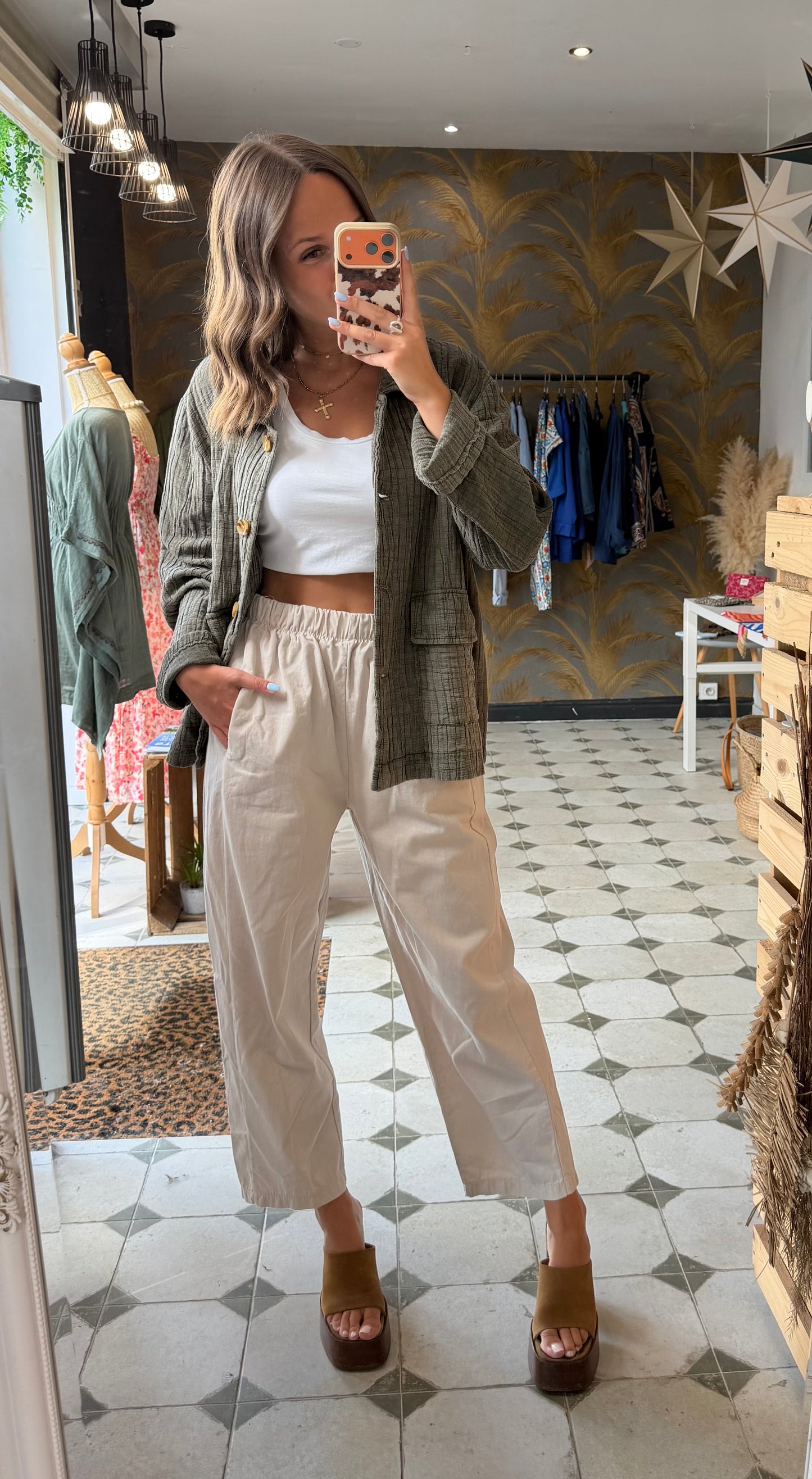 Veste Hazel kaki - Johanna Paris