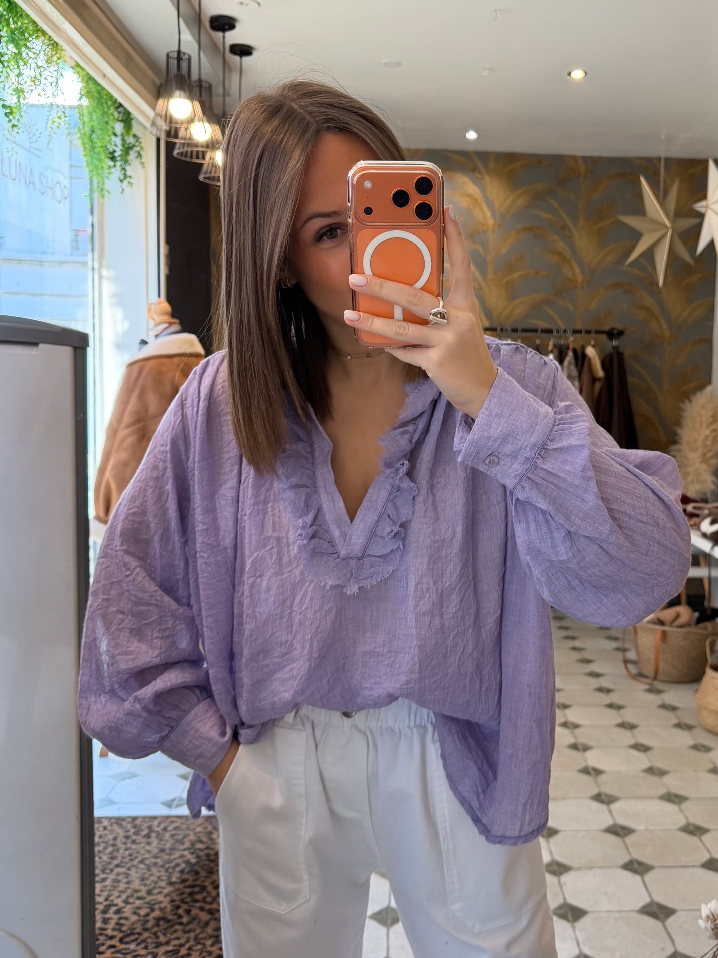 Blouse Aria mauve - Johanna Paris