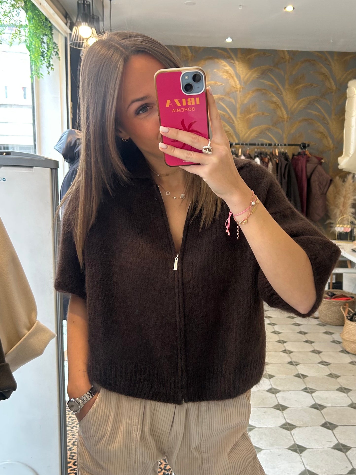 Pull Pablo chocolat - Johanna Paris