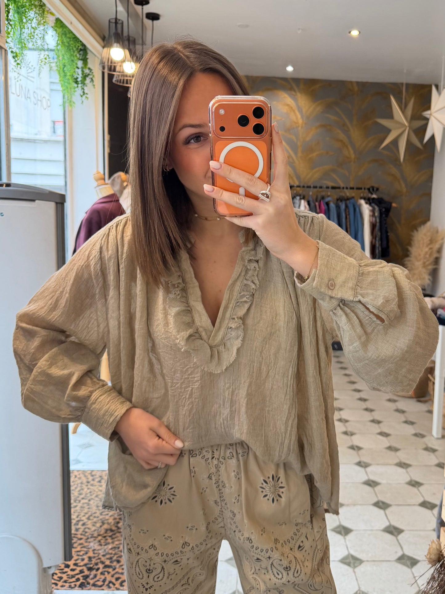 Blouse Aria beige - Johanna Paris