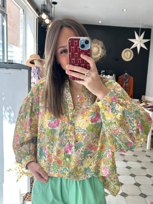 Chemise Liberty jaune - Johanna Paris