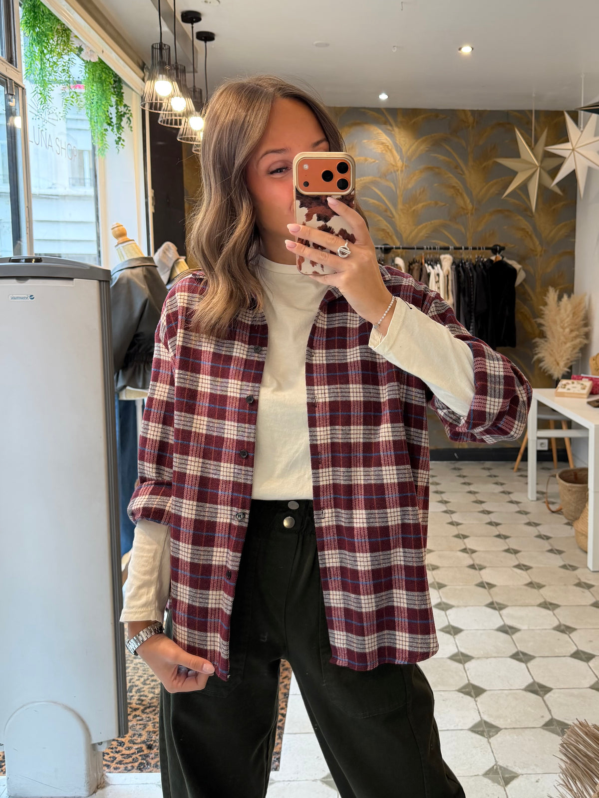 Chemise Hollis bordeaux - Johanna Paris