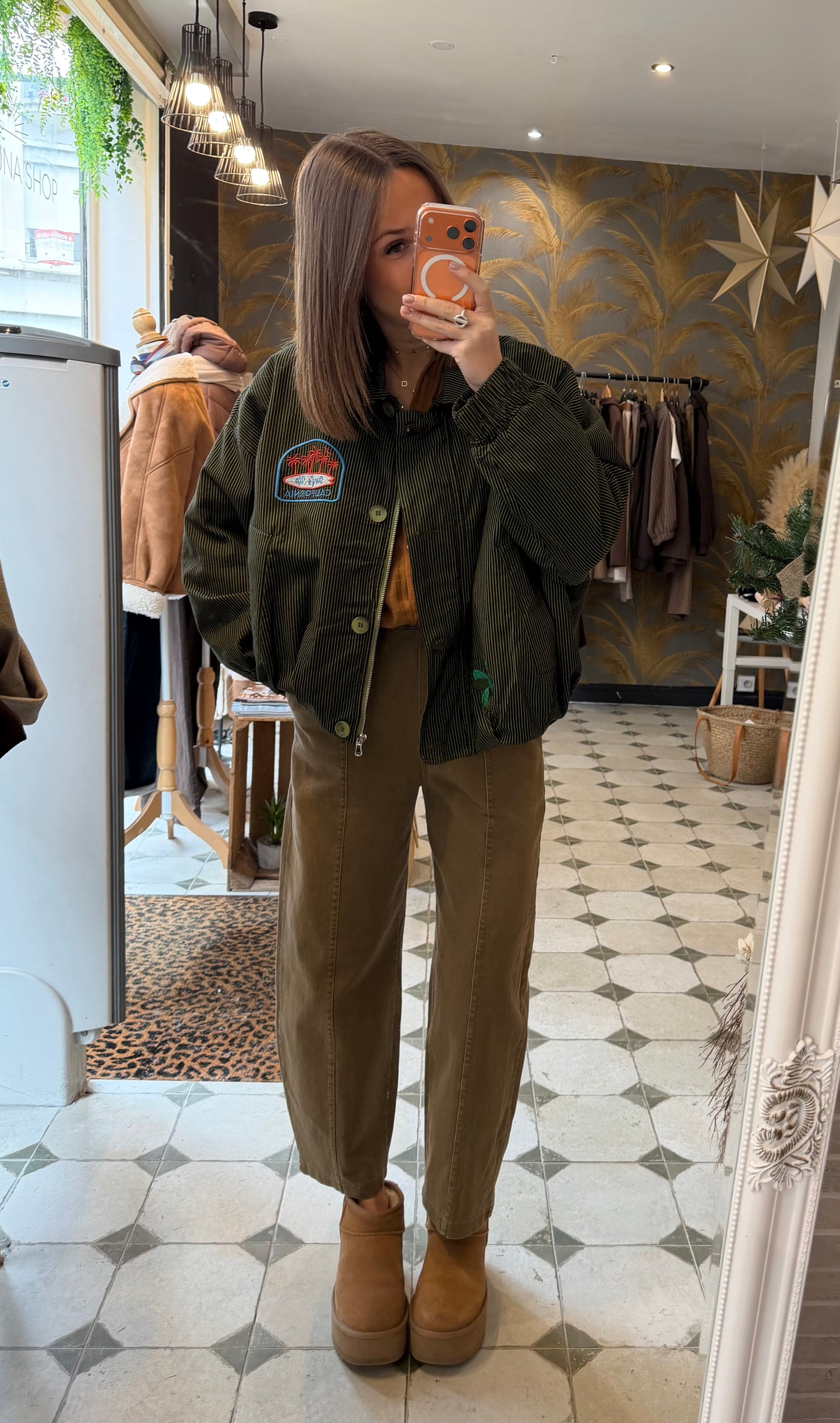 Blouson Théodore vert - Johanna Paris