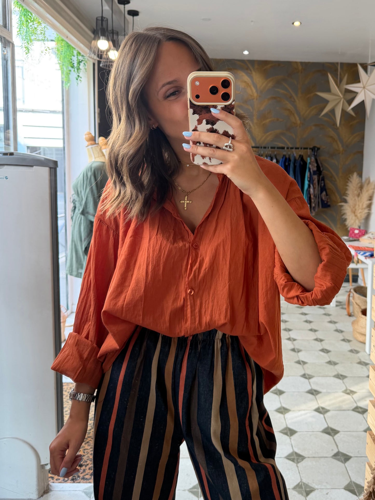 Chemise Clémentine terracotta - Johanna Paris