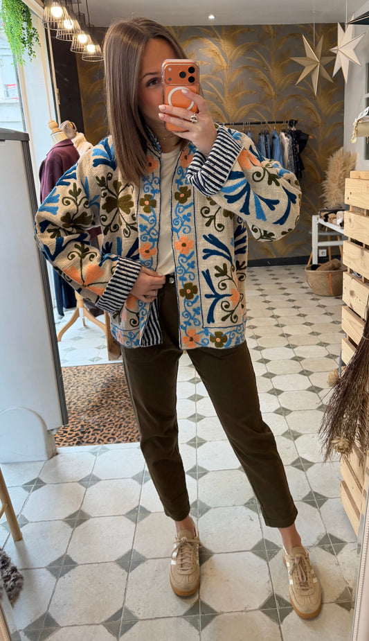 Pantalon en Toile kaki - Johanna Paris