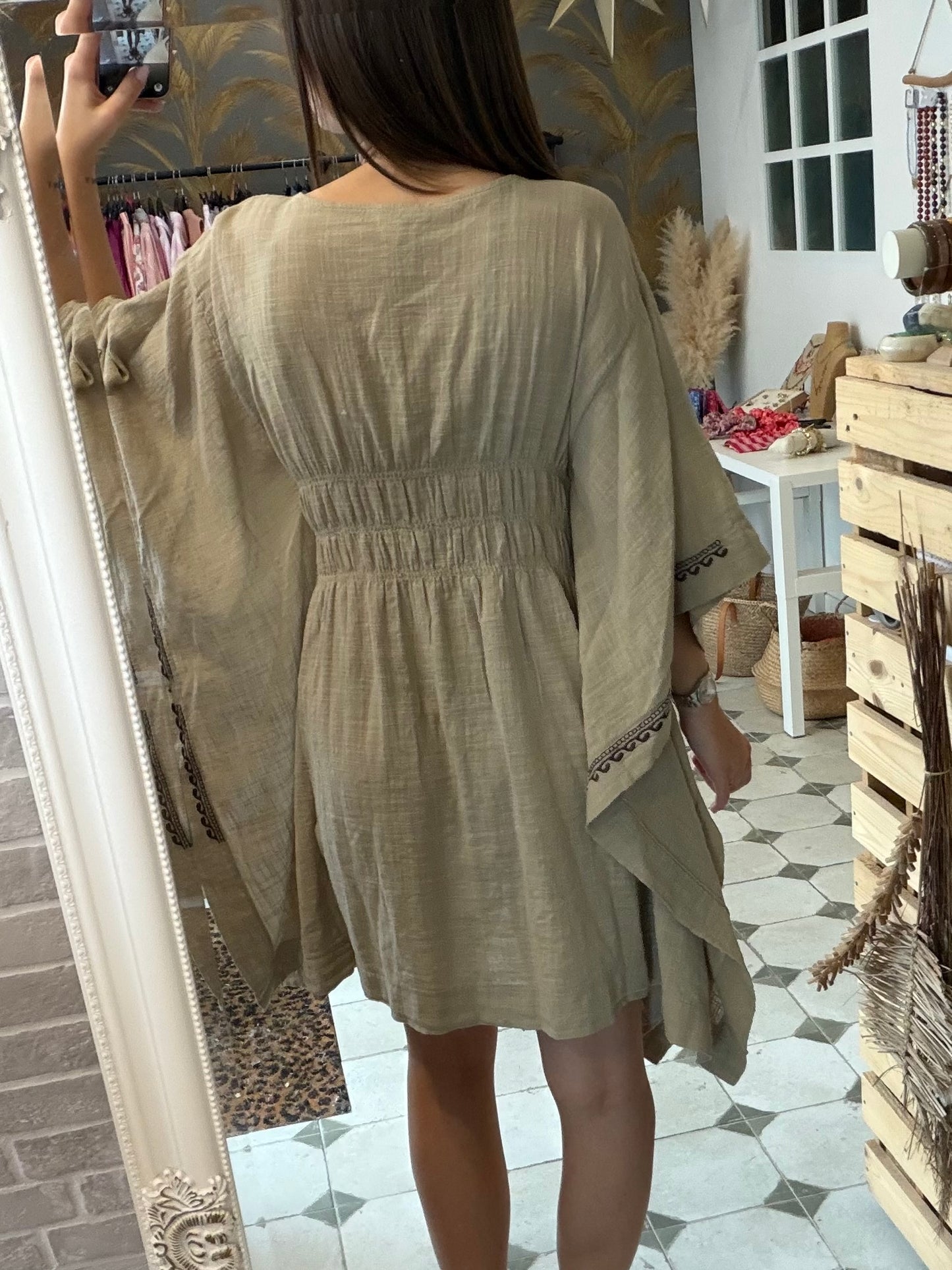 Kimono court beige - Johanna paris