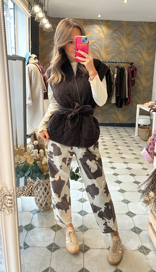 Pantalon Magique en toile Cow - Johanna Paris