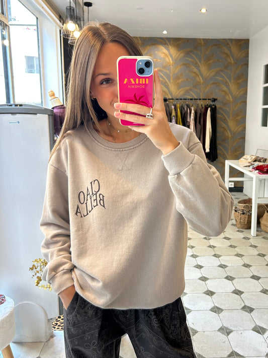 Sweat Ciao Bella beige - Johanna Paris