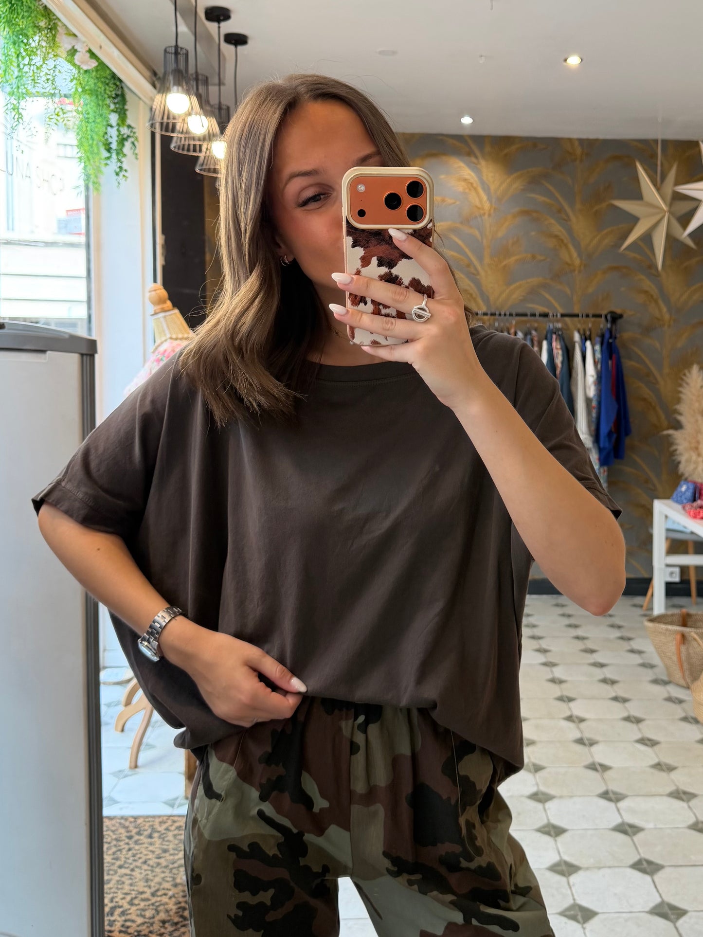 T-Shirt chocolat - Johanna Paris
