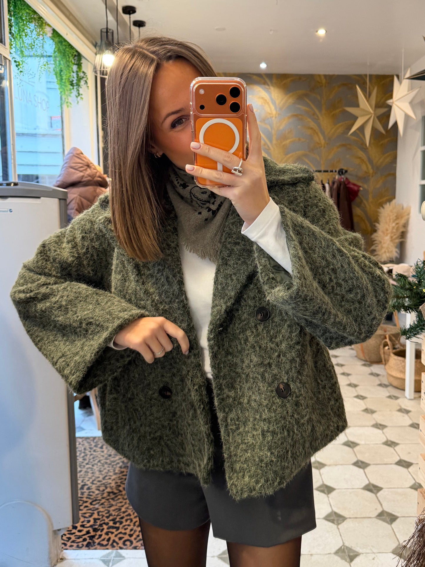 Veste courte Ophelia kaki