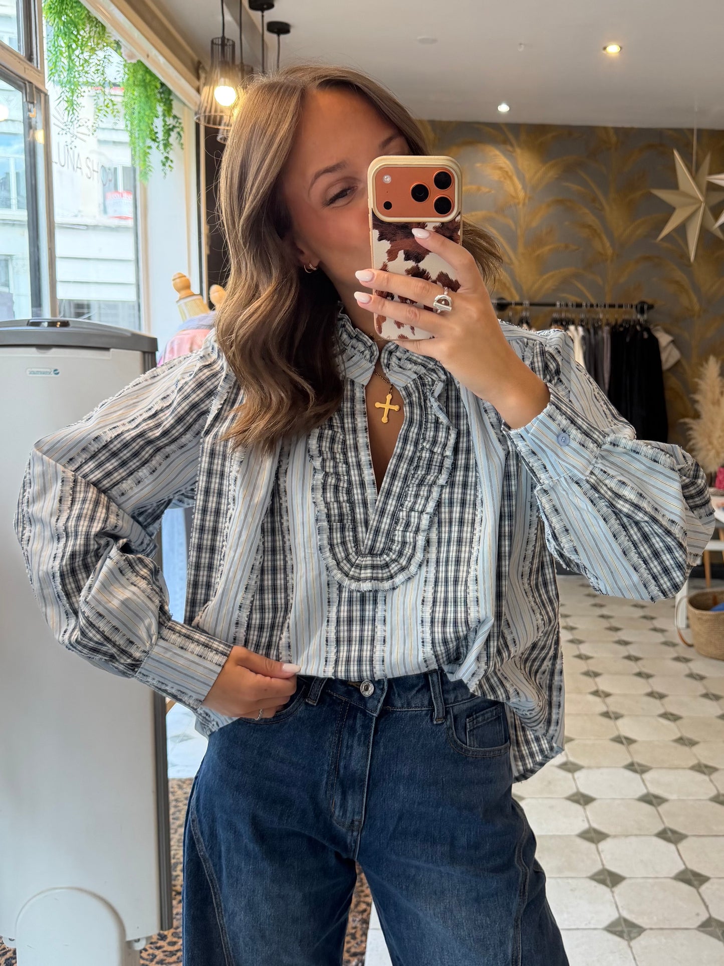 Blouse Sybille bleue - Johanna Paris