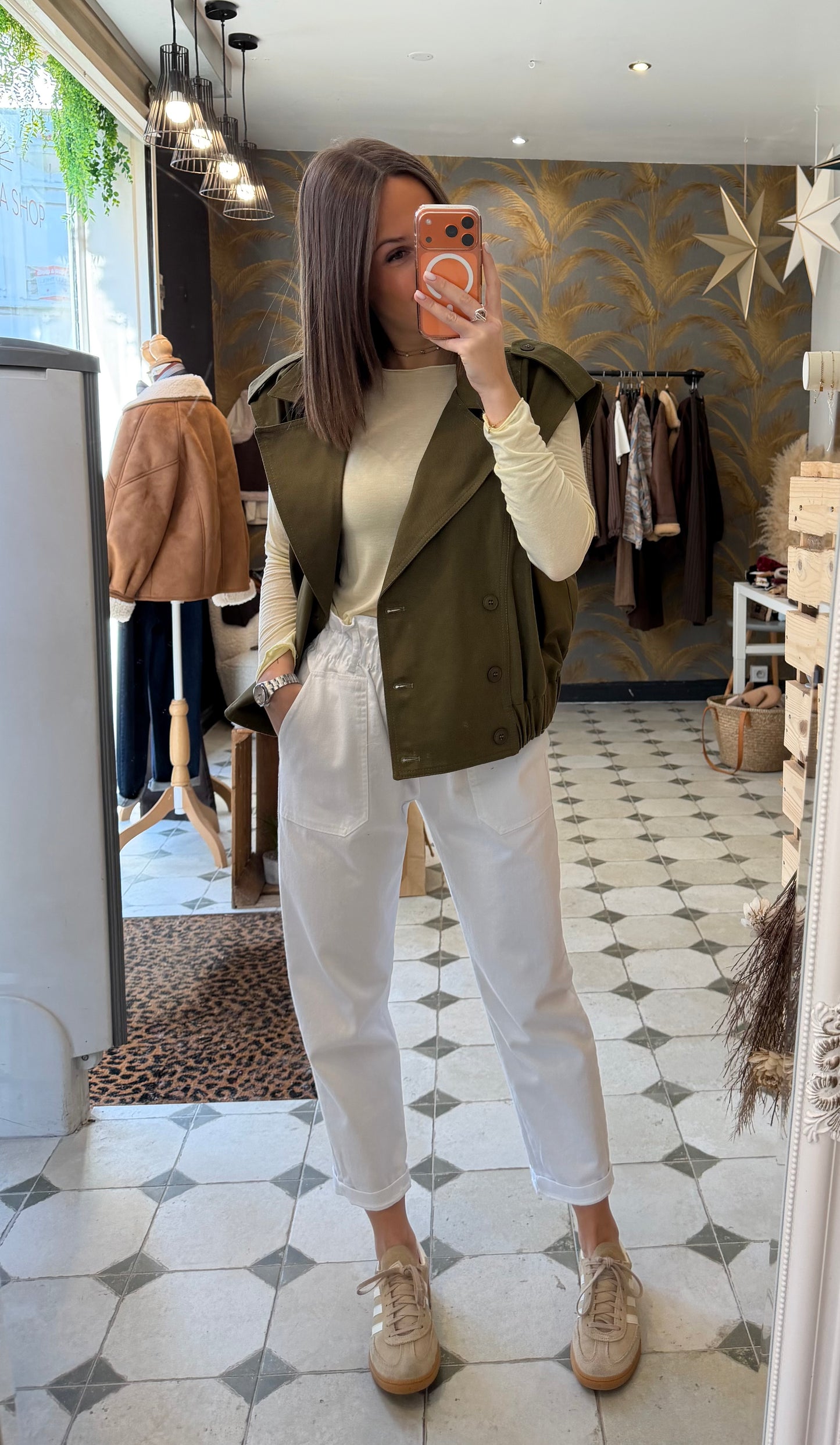 Gilet sans manches Pia kaki - Johanna Paris