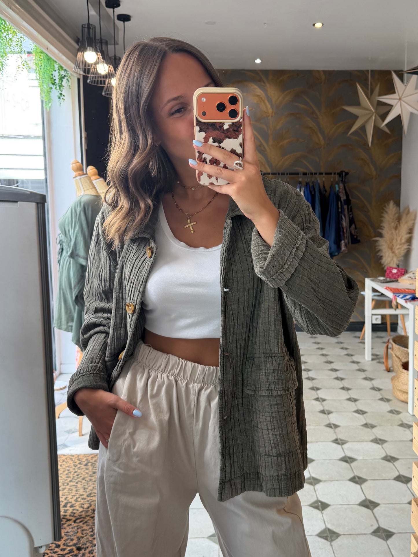 Veste Hazel kaki - Johanna Paris