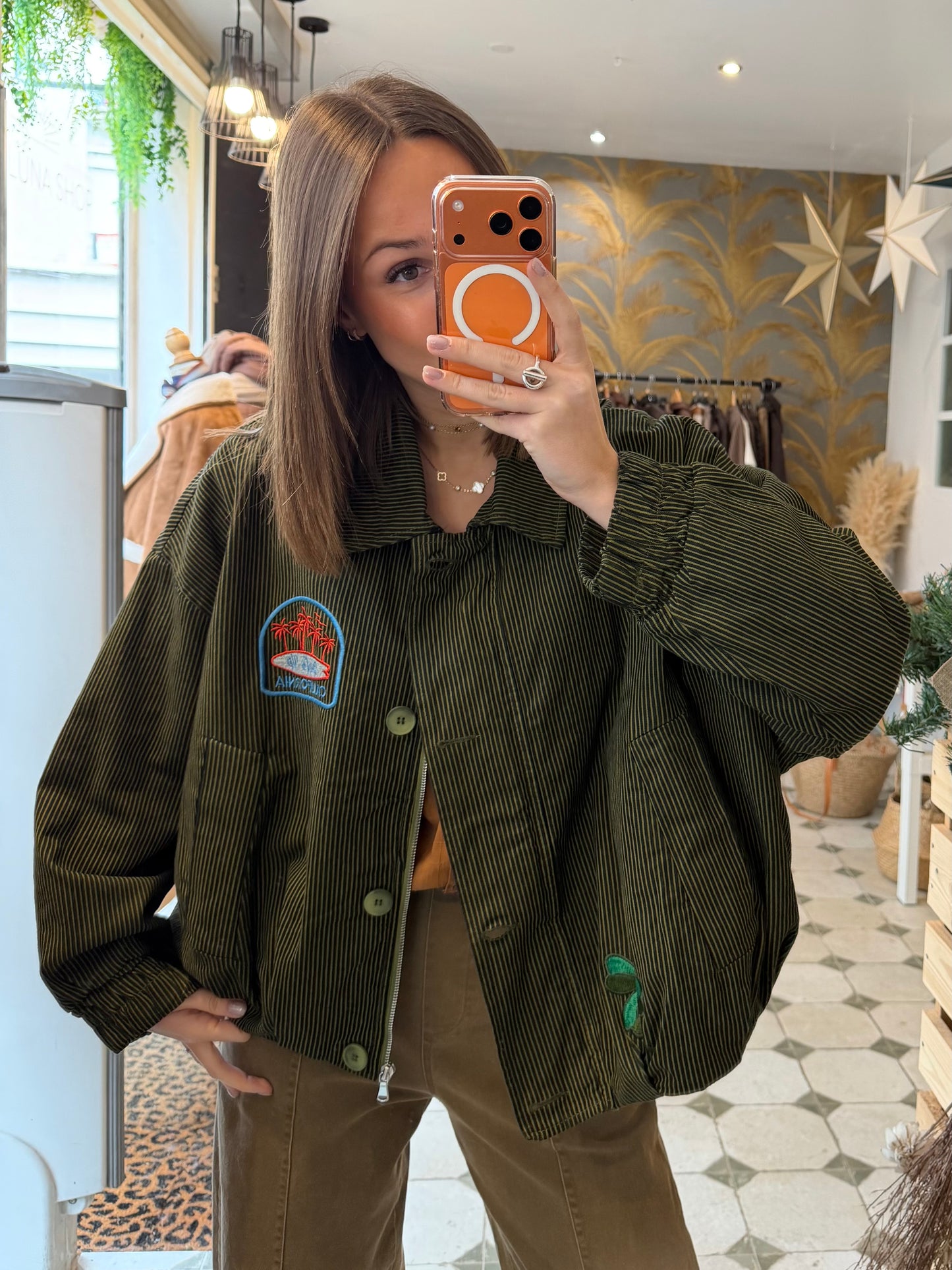 Blouson Théodore vert - Johanna Paris