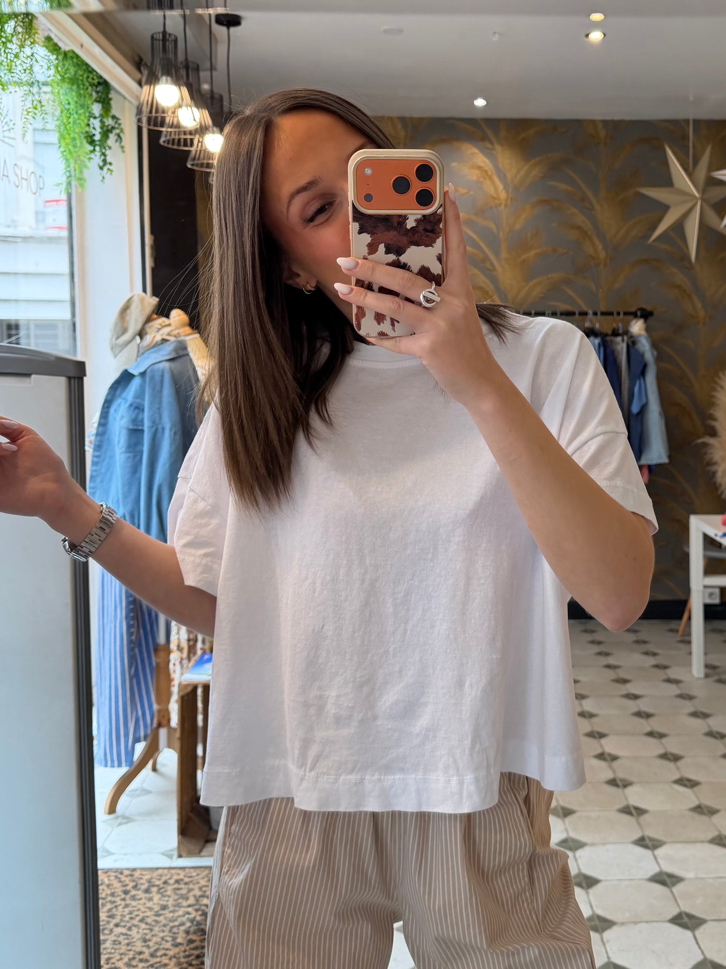 T-Shirt col rond blanc - Johanna Paris