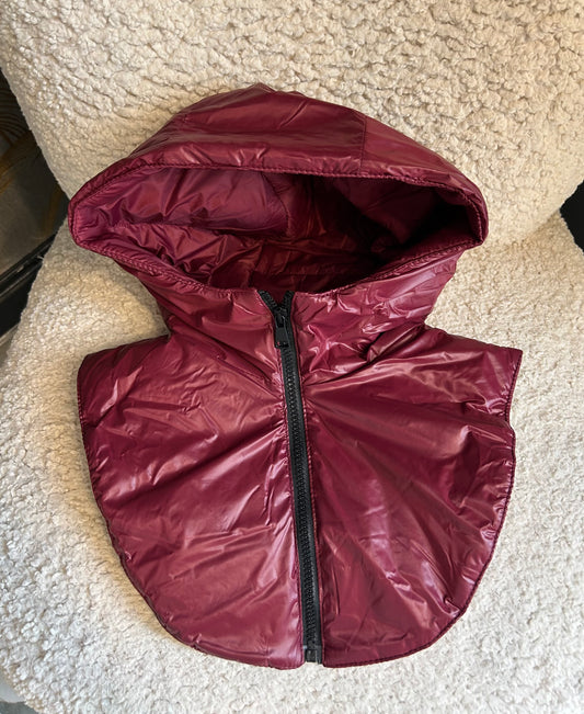 Capuche amovible bordeaux - Johanna Paris