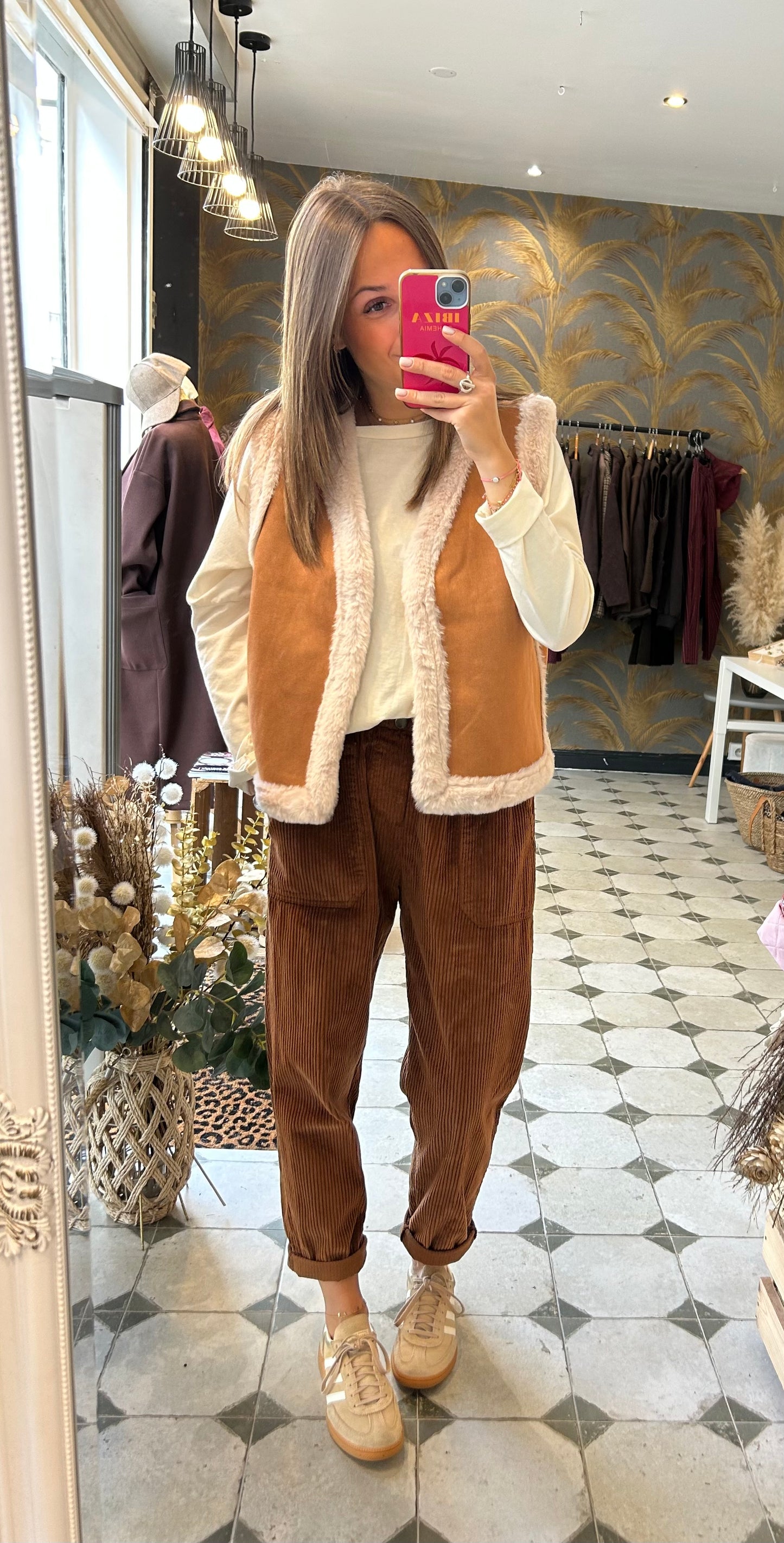 Gilet Raphaël camel