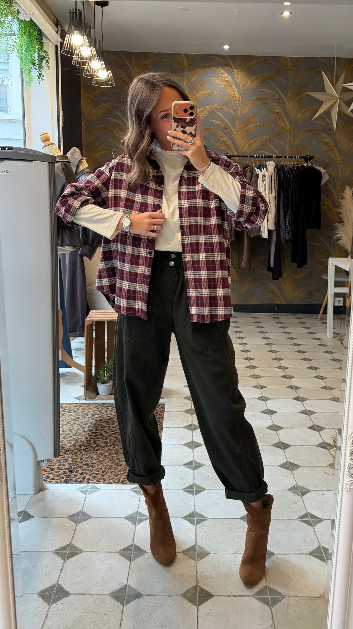 Chemise Hollis bordeaux - Johanna Paris