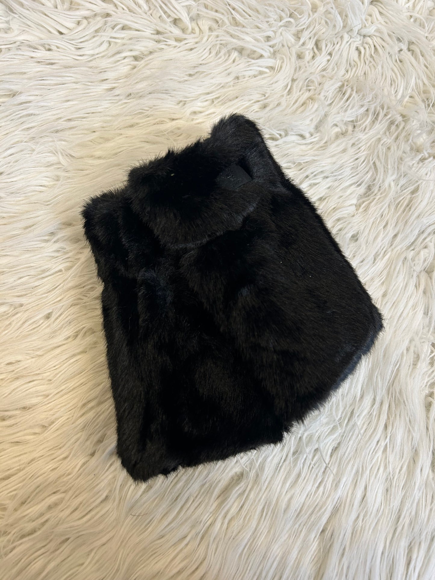 Mitaines en fourrure - noir