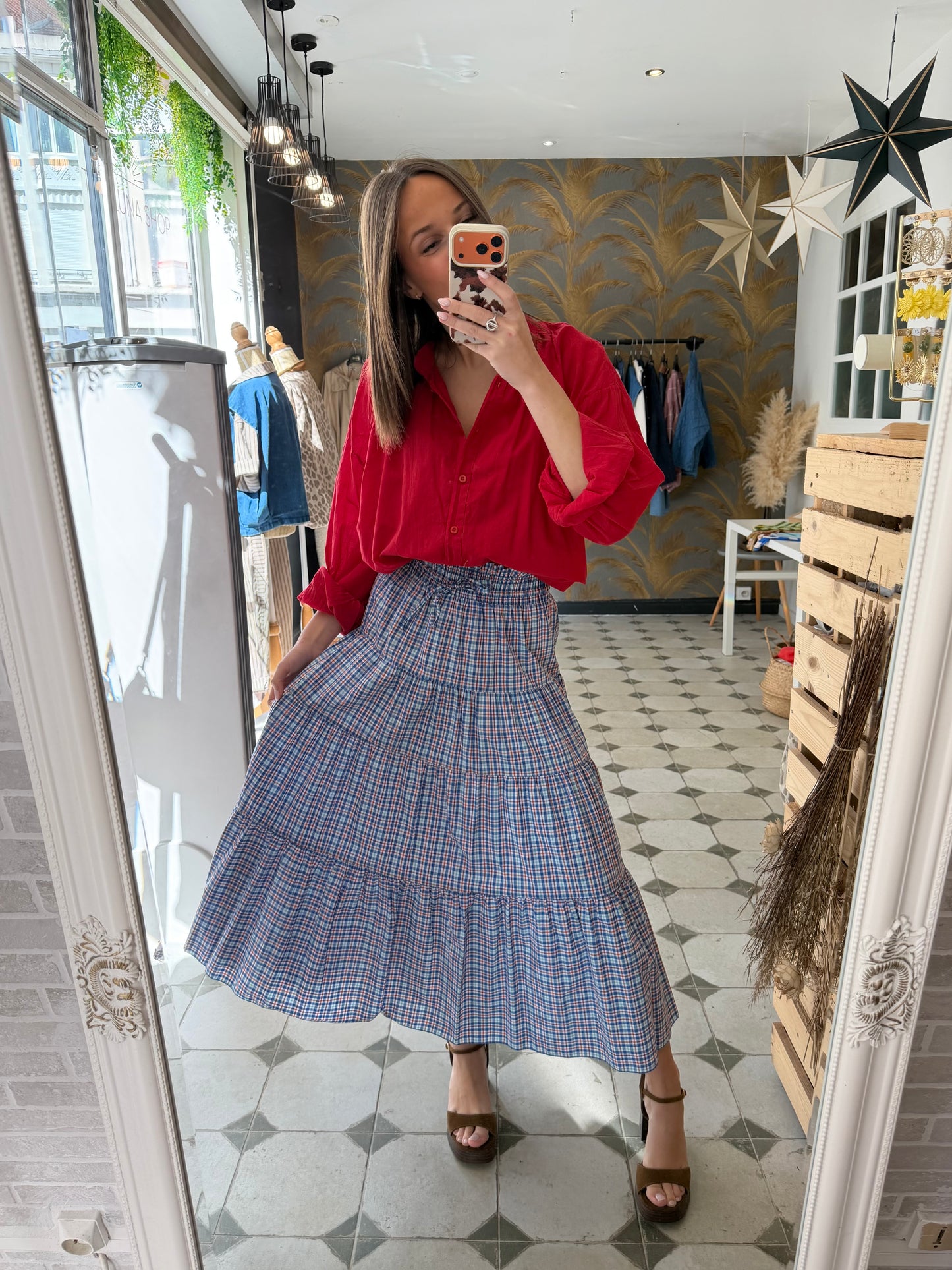 Chemise Clem rouge - Johanna Paris