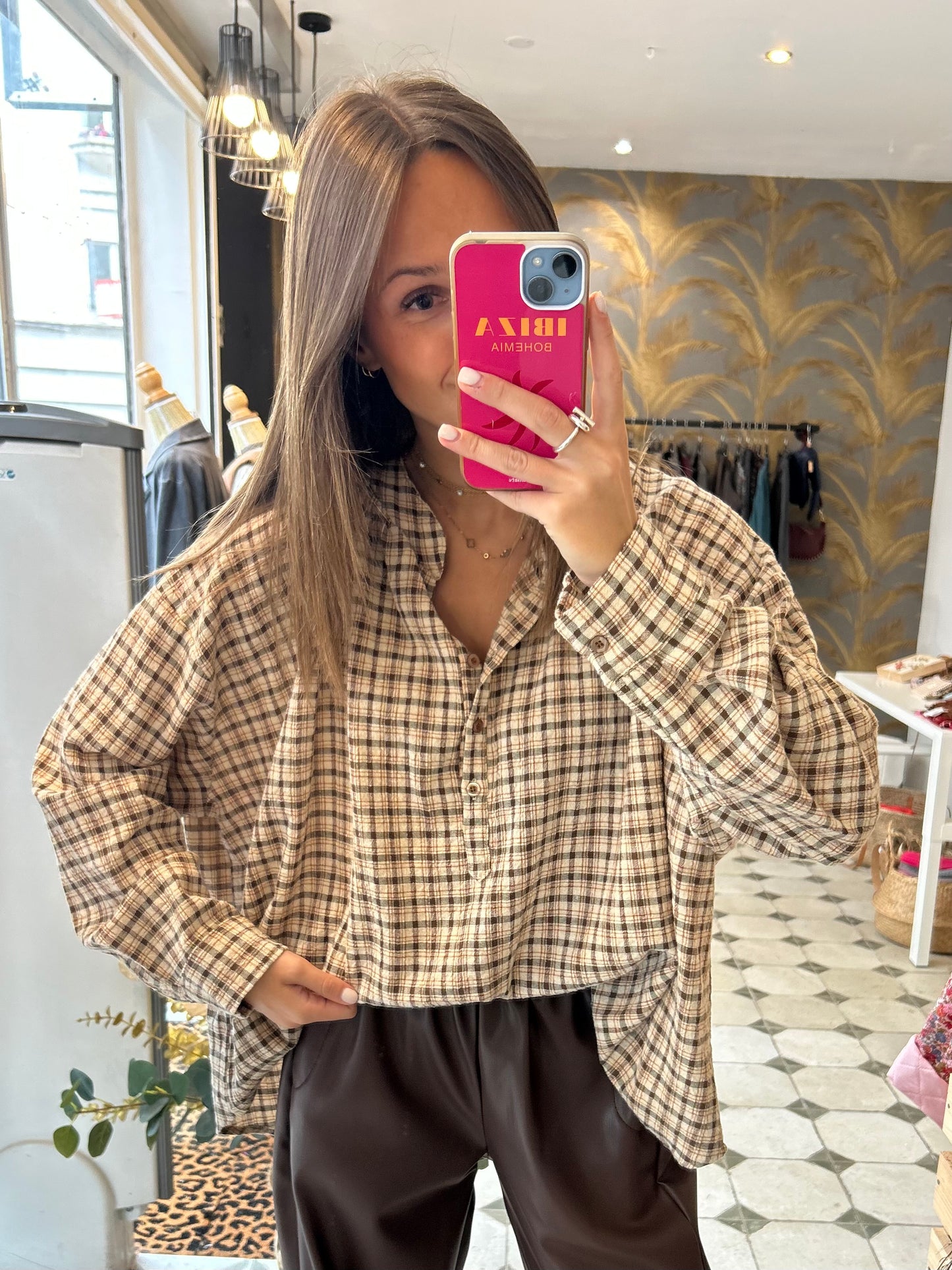 Blouse Lison chocolat - Johanna Paris