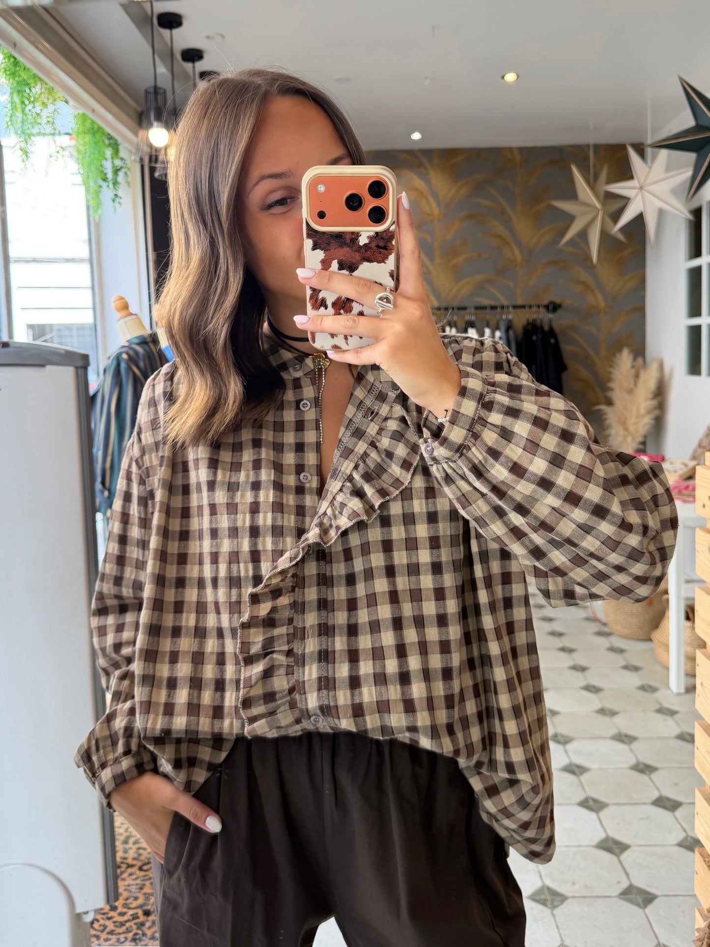 Chemise Vania chocolat - Johanna Paris