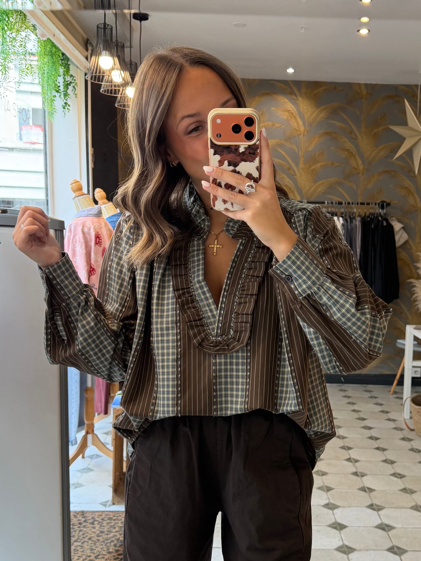 Blouse Sybille marron - Johanna Paris