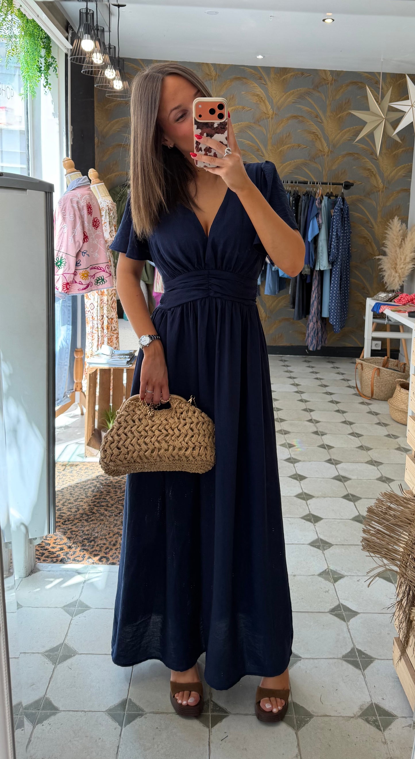 Robe Diane bleu marine