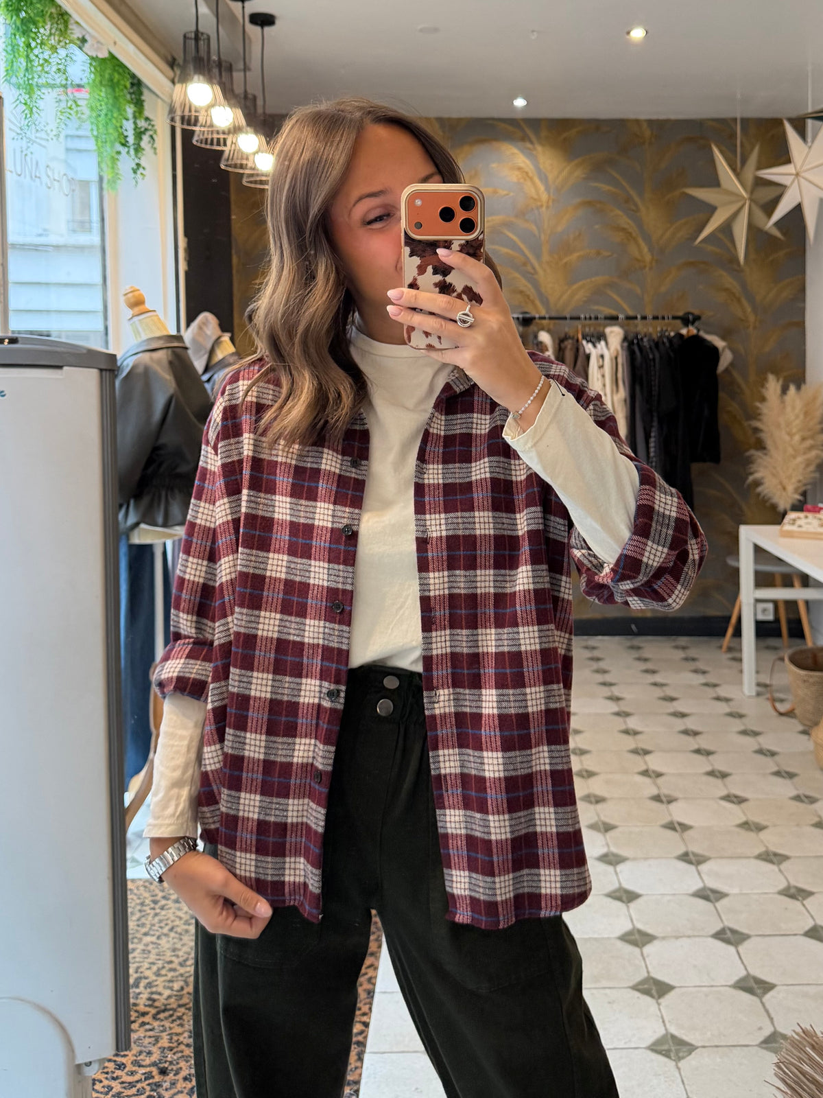 Chemise Hollis bordeaux - Johanna Paris