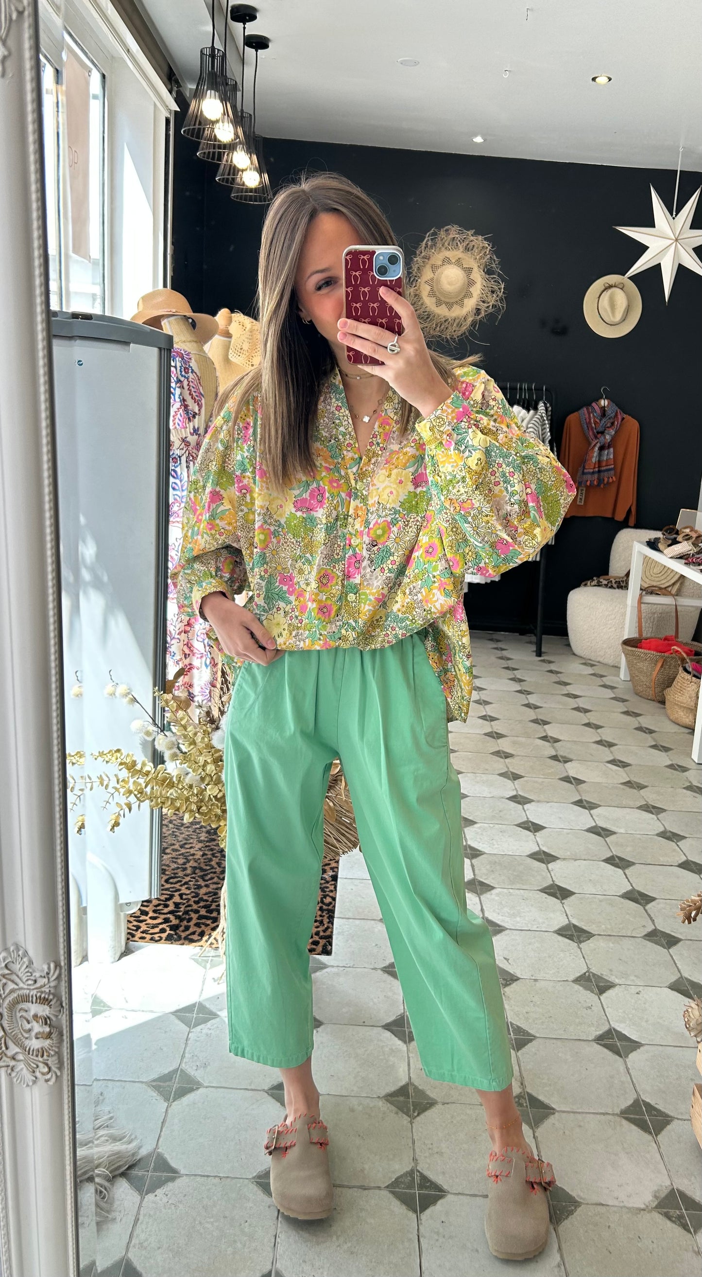 Pantalon Magique vert menthe - Johanna Paris